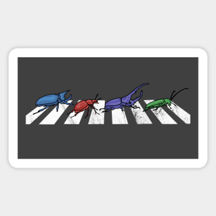 Beetles Cross the Road Sticker